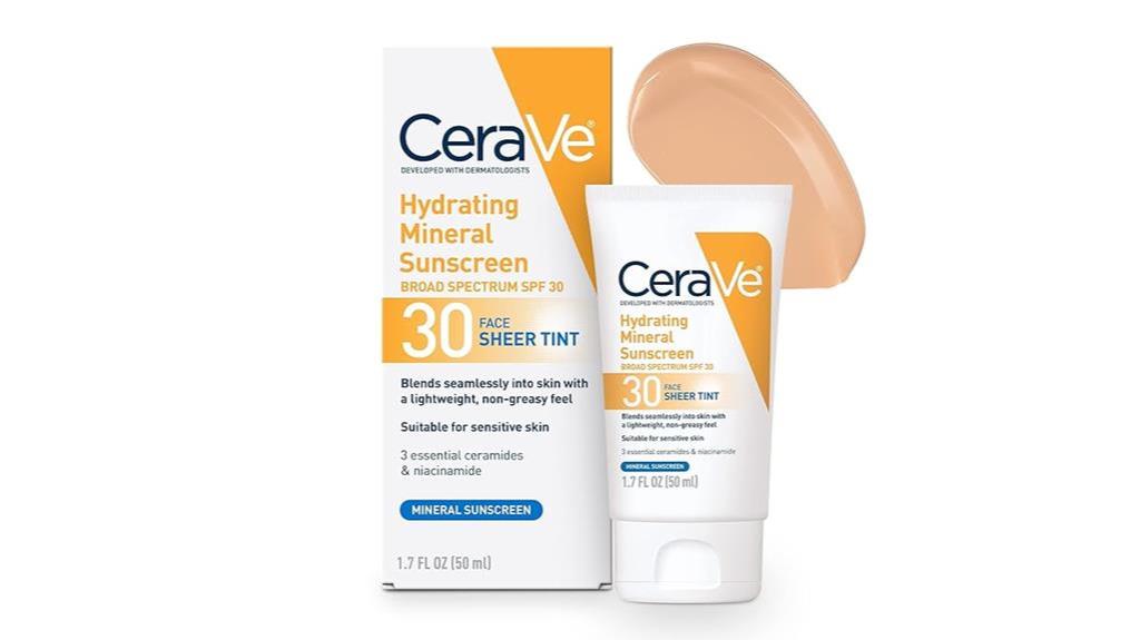 Sunscreen For Your Skin Type: CeraVe Hydrating Mineral Sunscreen with Sheer Tint